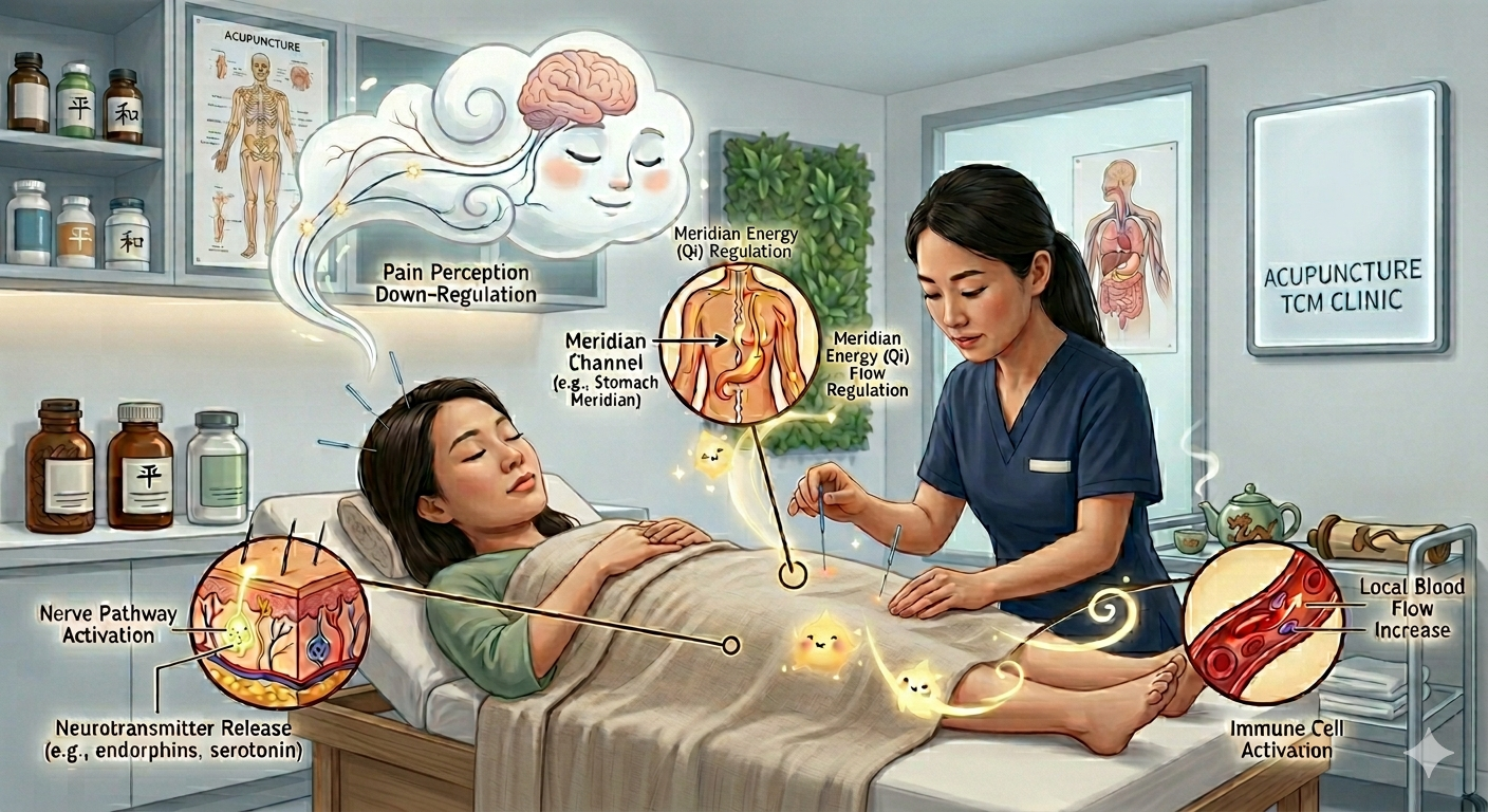 Bagaimana Akupunktur Berfungsi? How Does Acupuncture Work? 针灸如何发挥作用？